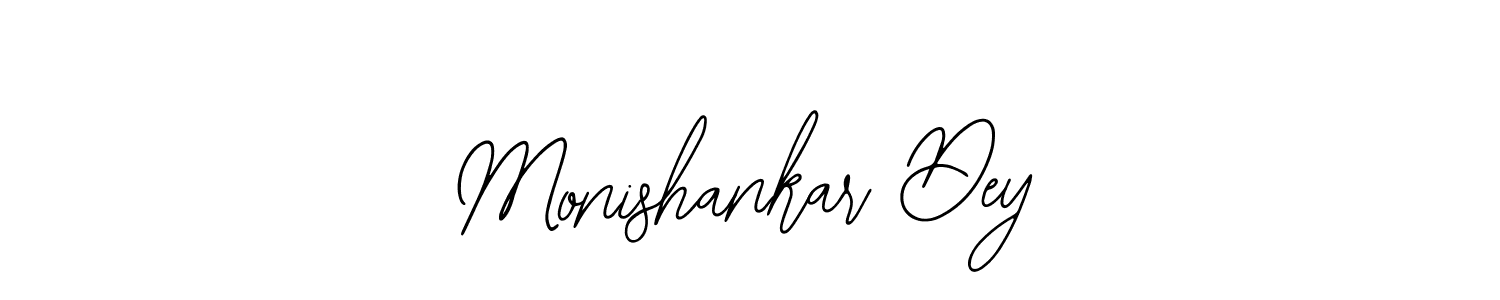 How to Draw Monishankar Dey signature style? Bearetta-2O07w is a latest design signature styles for name Monishankar Dey. Monishankar Dey signature style 12 images and pictures png