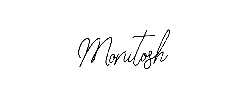 Design your own signature with our free online signature maker. With this signature software, you can create a handwritten (Bearetta-2O07w) signature for name Monitosh. Monitosh signature style 12 images and pictures png