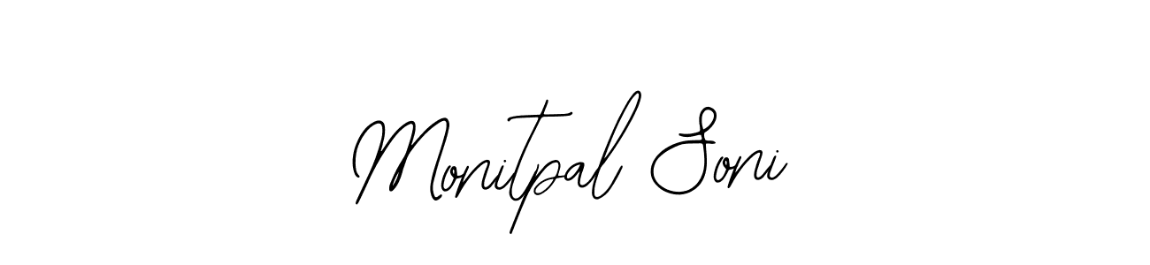 Also You can easily find your signature by using the search form. We will create Monitpal Soni name handwritten signature images for you free of cost using Bearetta-2O07w sign style. Monitpal Soni signature style 12 images and pictures png