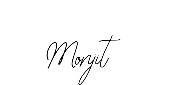 Design your own signature with our free online signature maker. With this signature software, you can create a handwritten (Bearetta-2O07w) signature for name Monjit. Monjit signature style 12 images and pictures png