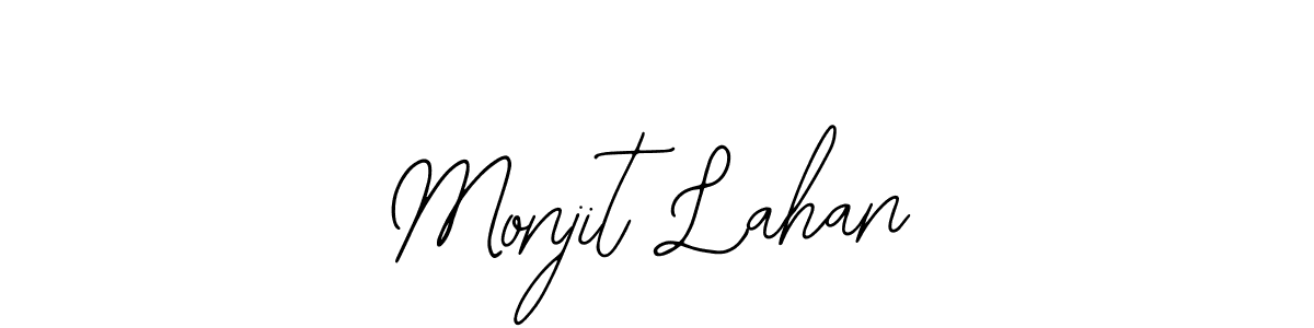 How to make Monjit Lahan signature? Bearetta-2O07w is a professional autograph style. Create handwritten signature for Monjit Lahan name. Monjit Lahan signature style 12 images and pictures png