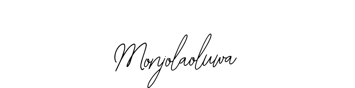 Make a beautiful signature design for name Monjolaoluwa. With this signature (Bearetta-2O07w) style, you can create a handwritten signature for free. Monjolaoluwa signature style 12 images and pictures png