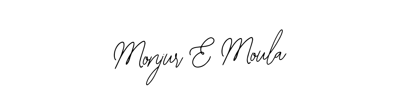The best way (Bearetta-2O07w) to make a short signature is to pick only two or three words in your name. The name Monjur E Moula include a total of six letters. For converting this name. Monjur E Moula signature style 12 images and pictures png
