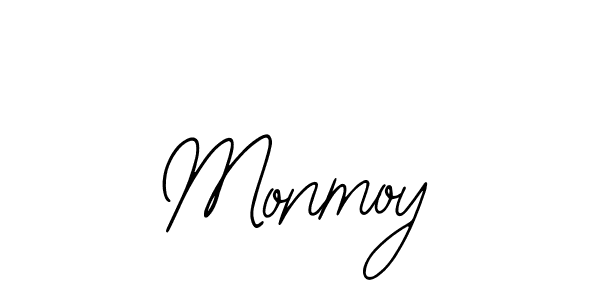 Use a signature maker to create a handwritten signature online. With this signature software, you can design (Bearetta-2O07w) your own signature for name Monmoy. Monmoy signature style 12 images and pictures png