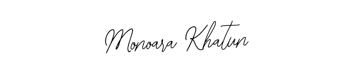 Use a signature maker to create a handwritten signature online. With this signature software, you can design (Bearetta-2O07w) your own signature for name Monoara Khatun. Monoara Khatun signature style 12 images and pictures png