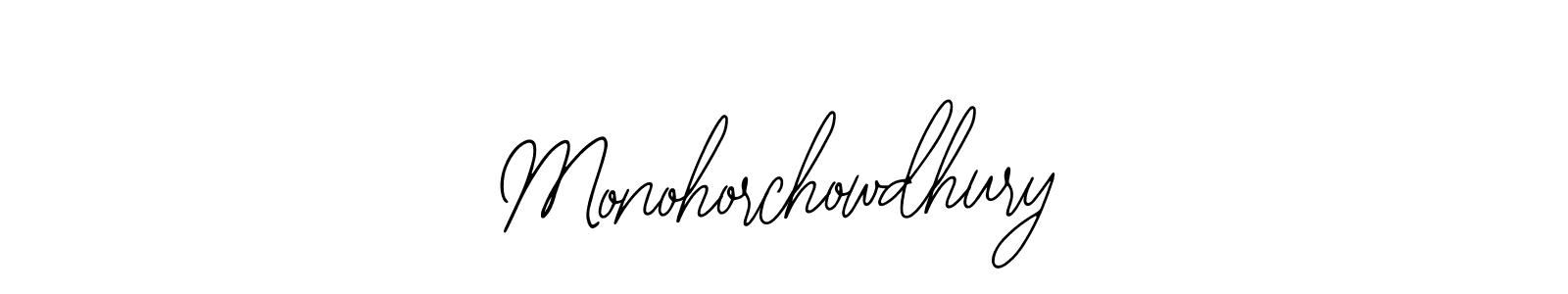 Also we have Monohorchowdhury name is the best signature style. Create professional handwritten signature collection using Bearetta-2O07w autograph style. Monohorchowdhury signature style 12 images and pictures png