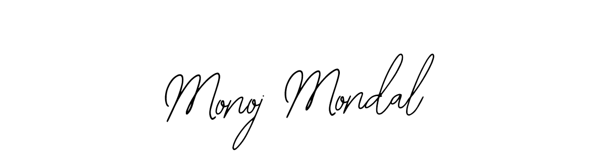 Use a signature maker to create a handwritten signature online. With this signature software, you can design (Bearetta-2O07w) your own signature for name Monoj Mondal. Monoj Mondal signature style 12 images and pictures png