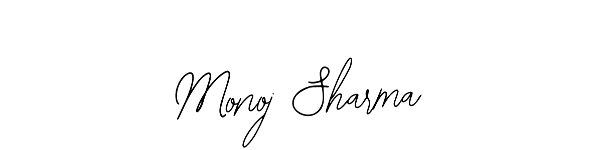 Create a beautiful signature design for name Monoj Sharma. With this signature (Bearetta-2O07w) fonts, you can make a handwritten signature for free. Monoj Sharma signature style 12 images and pictures png