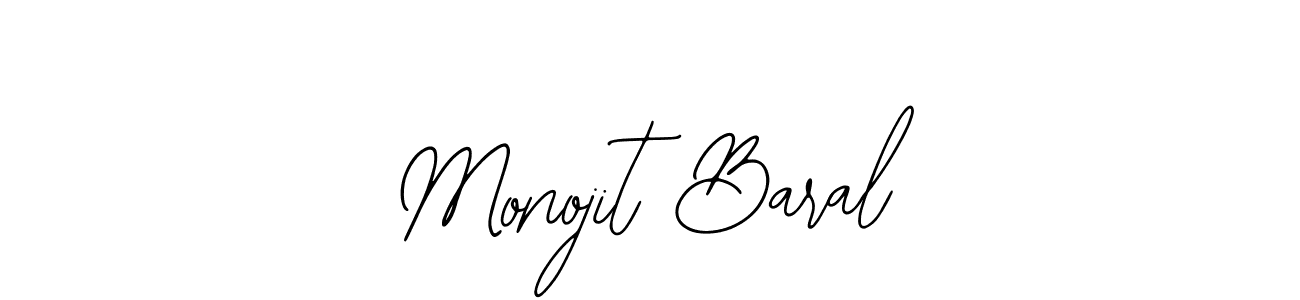 Similarly Bearetta-2O07w is the best handwritten signature design. Signature creator online .You can use it as an online autograph creator for name Monojit Baral. Monojit Baral signature style 12 images and pictures png