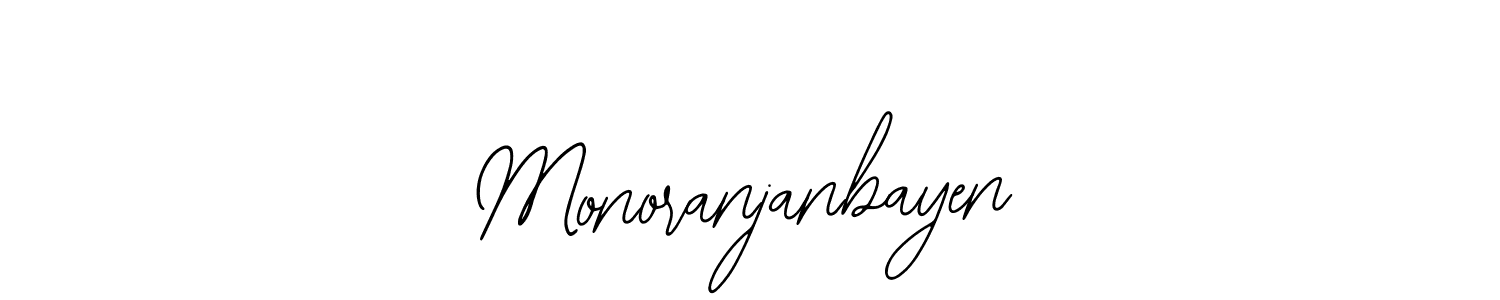 Use a signature maker to create a handwritten signature online. With this signature software, you can design (Bearetta-2O07w) your own signature for name Monoranjanbayen. Monoranjanbayen signature style 12 images and pictures png