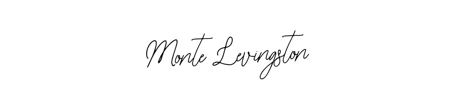 Use a signature maker to create a handwritten signature online. With this signature software, you can design (Bearetta-2O07w) your own signature for name Monte Levingston. Monte Levingston signature style 12 images and pictures png