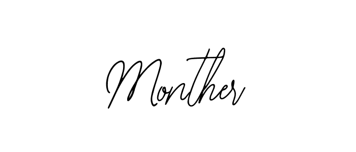 The best way (Bearetta-2O07w) to make a short signature is to pick only two or three words in your name. The name Monther include a total of six letters. For converting this name. Monther signature style 12 images and pictures png
