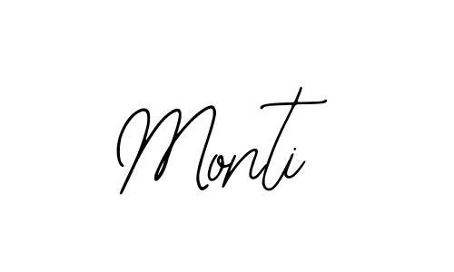 Design your own signature with our free online signature maker. With this signature software, you can create a handwritten (Bearetta-2O07w) signature for name Monti. Monti signature style 12 images and pictures png