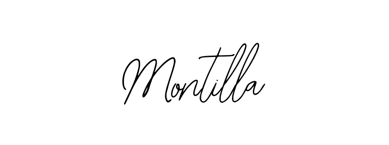 Design your own signature with our free online signature maker. With this signature software, you can create a handwritten (Bearetta-2O07w) signature for name Montilla. Montilla signature style 12 images and pictures png