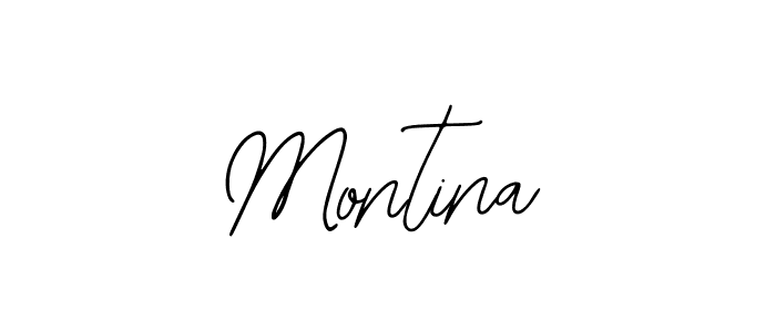 Design your own signature with our free online signature maker. With this signature software, you can create a handwritten (Bearetta-2O07w) signature for name Montina. Montina signature style 12 images and pictures png