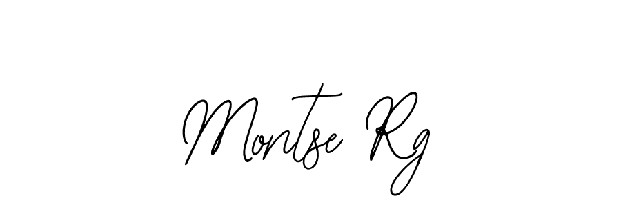 You should practise on your own different ways (Bearetta-2O07w) to write your name (Montse Rg) in signature. don't let someone else do it for you. Montse Rg signature style 12 images and pictures png