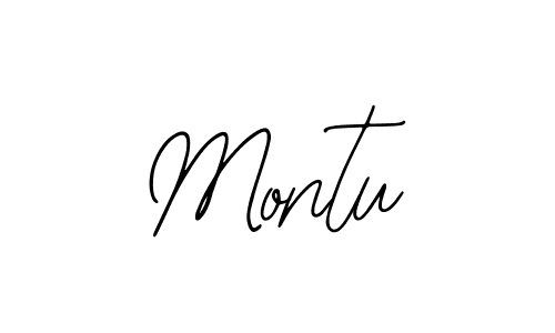Montu stylish signature style. Best Handwritten Sign (Bearetta-2O07w) for my name. Handwritten Signature Collection Ideas for my name Montu. Montu signature style 12 images and pictures png