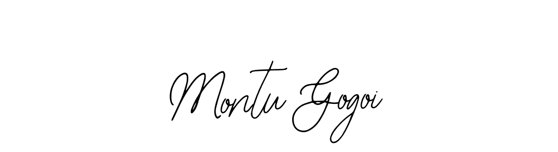 Montu Gogoi stylish signature style. Best Handwritten Sign (Bearetta-2O07w) for my name. Handwritten Signature Collection Ideas for my name Montu Gogoi. Montu Gogoi signature style 12 images and pictures png