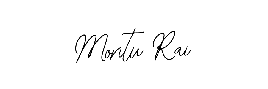 The best way (Bearetta-2O07w) to make a short signature is to pick only two or three words in your name. The name Montu Rai include a total of six letters. For converting this name. Montu Rai signature style 12 images and pictures png