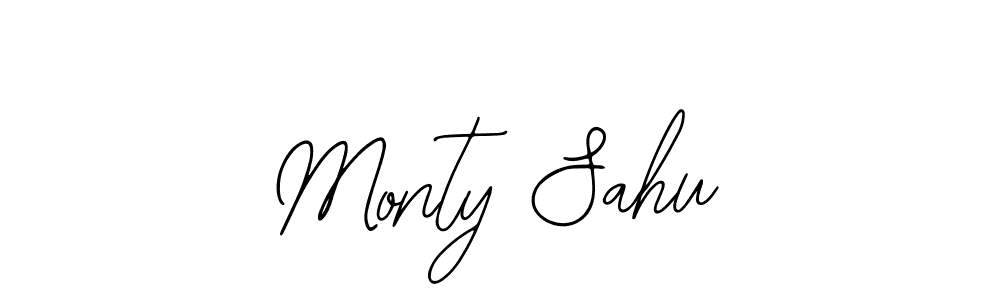 Design your own signature with our free online signature maker. With this signature software, you can create a handwritten (Bearetta-2O07w) signature for name Monty Sahu. Monty Sahu signature style 12 images and pictures png