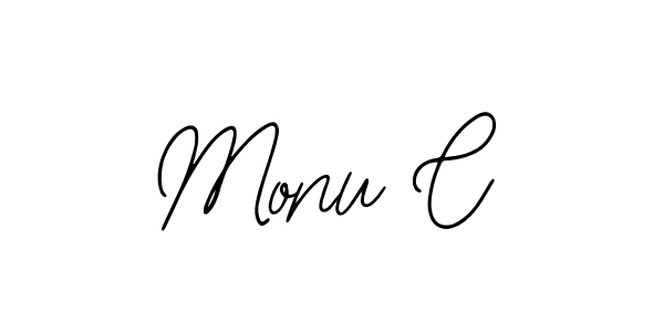 Monu C stylish signature style. Best Handwritten Sign (Bearetta-2O07w) for my name. Handwritten Signature Collection Ideas for my name Monu C. Monu C signature style 12 images and pictures png