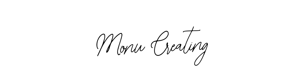Bearetta-2O07w is a professional signature style that is perfect for those who want to add a touch of class to their signature. It is also a great choice for those who want to make their signature more unique. Get Monu Creating name to fancy signature for free. Monu Creating signature style 12 images and pictures png