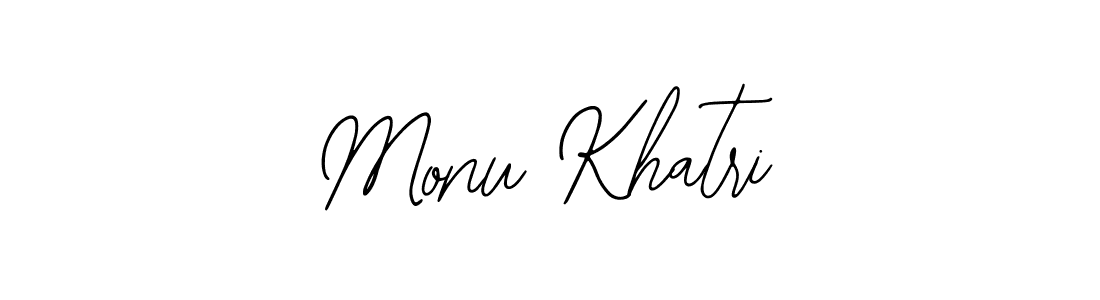 Also we have Monu Khatri name is the best signature style. Create professional handwritten signature collection using Bearetta-2O07w autograph style. Monu Khatri signature style 12 images and pictures png