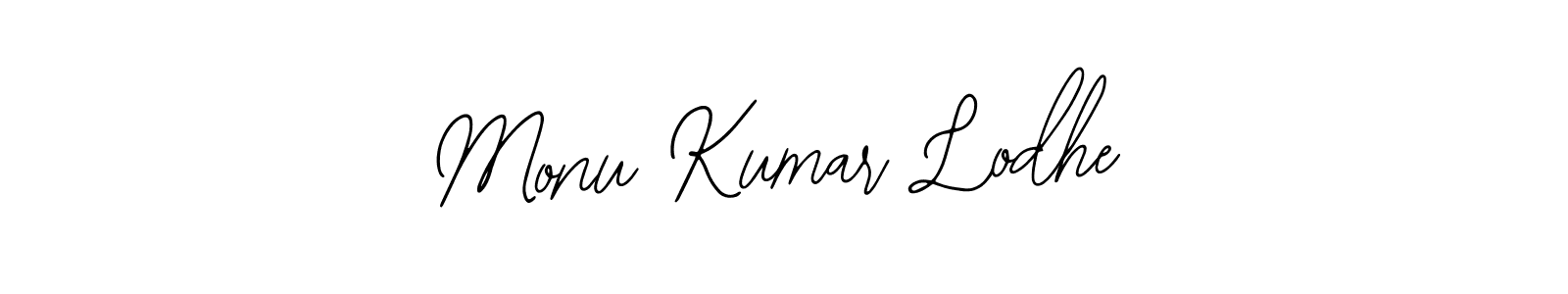 The best way (Bearetta-2O07w) to make a short signature is to pick only two or three words in your name. The name Monu Kumar Lodhe include a total of six letters. For converting this name. Monu Kumar Lodhe signature style 12 images and pictures png