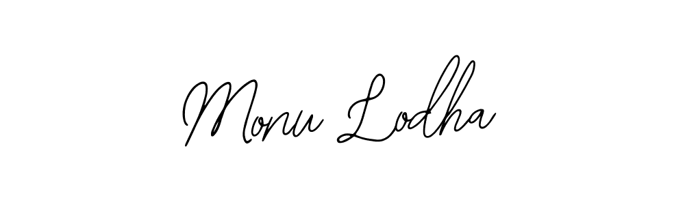 Create a beautiful signature design for name Monu Lodha. With this signature (Bearetta-2O07w) fonts, you can make a handwritten signature for free. Monu Lodha signature style 12 images and pictures png