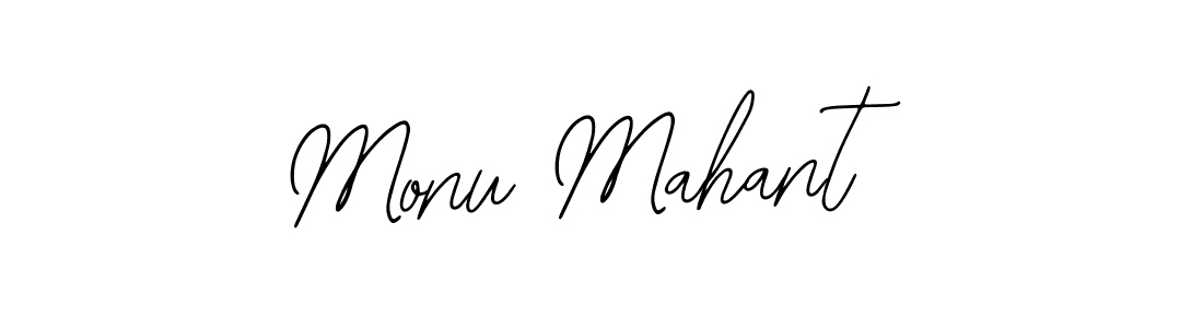 Create a beautiful signature design for name Monu Mahant. With this signature (Bearetta-2O07w) fonts, you can make a handwritten signature for free. Monu Mahant signature style 12 images and pictures png