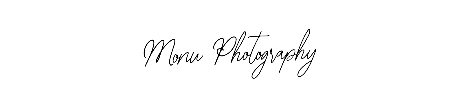 Design your own signature with our free online signature maker. With this signature software, you can create a handwritten (Bearetta-2O07w) signature for name Monu Photography. Monu Photography signature style 12 images and pictures png