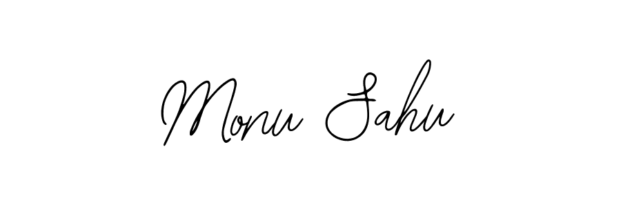 Also we have Monu Sahu name is the best signature style. Create professional handwritten signature collection using Bearetta-2O07w autograph style. Monu Sahu signature style 12 images and pictures png