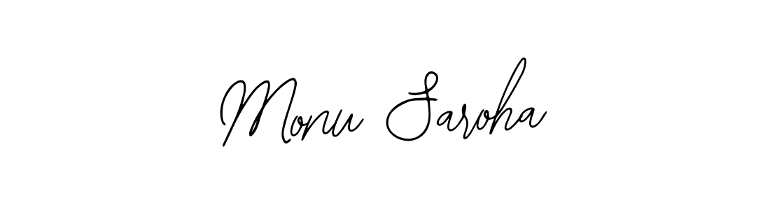 Create a beautiful signature design for name Monu Saroha. With this signature (Bearetta-2O07w) fonts, you can make a handwritten signature for free. Monu Saroha signature style 12 images and pictures png