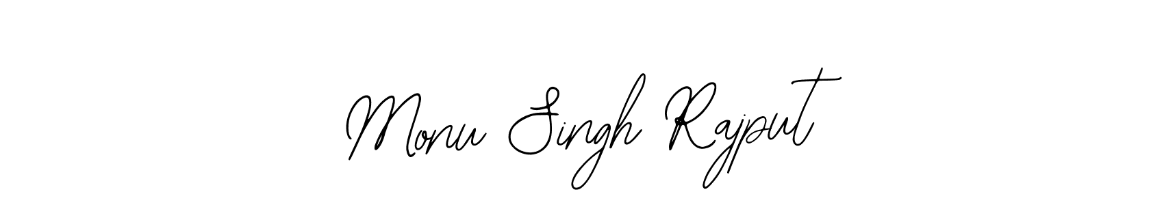 You should practise on your own different ways (Bearetta-2O07w) to write your name (Monu Singh Rajput) in signature. don't let someone else do it for you. Monu Singh Rajput signature style 12 images and pictures png