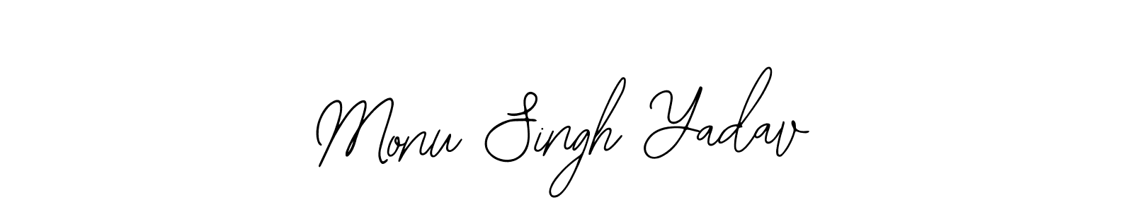 Also You can easily find your signature by using the search form. We will create Monu Singh Yadav name handwritten signature images for you free of cost using Bearetta-2O07w sign style. Monu Singh Yadav signature style 12 images and pictures png