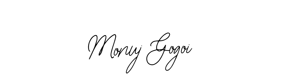 Monuj Gogoi stylish signature style. Best Handwritten Sign (Bearetta-2O07w) for my name. Handwritten Signature Collection Ideas for my name Monuj Gogoi. Monuj Gogoi signature style 12 images and pictures png