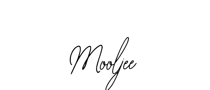 You should practise on your own different ways (Bearetta-2O07w) to write your name (Mooljee) in signature. don't let someone else do it for you. Mooljee signature style 12 images and pictures png