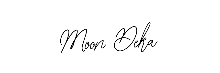 Also we have Moon Deka name is the best signature style. Create professional handwritten signature collection using Bearetta-2O07w autograph style. Moon Deka signature style 12 images and pictures png