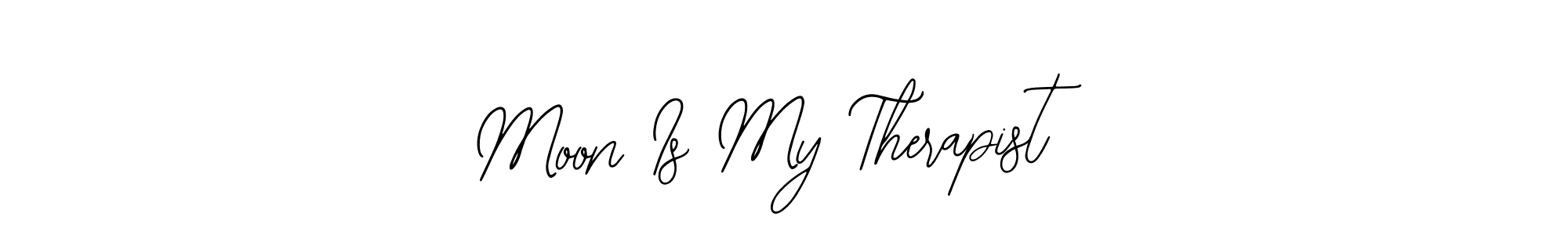 The best way (Bearetta-2O07w) to make a short signature is to pick only two or three words in your name. The name Moon Is My Therapist include a total of six letters. For converting this name. Moon Is My Therapist signature style 12 images and pictures png
