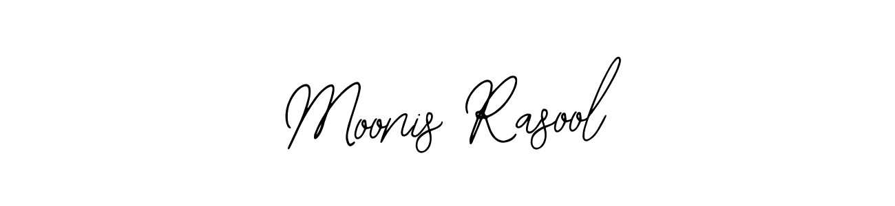 Use a signature maker to create a handwritten signature online. With this signature software, you can design (Bearetta-2O07w) your own signature for name Moonis Rasool. Moonis Rasool signature style 12 images and pictures png