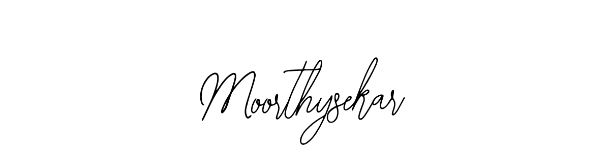 How to make Moorthysekar name signature. Use Bearetta-2O07w style for creating short signs online. This is the latest handwritten sign. Moorthysekar signature style 12 images and pictures png