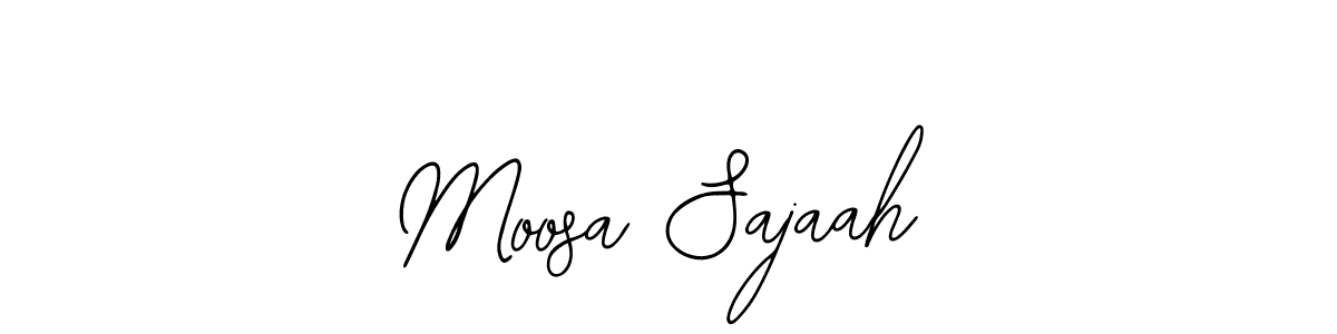 You should practise on your own different ways (Bearetta-2O07w) to write your name (Moosa Sajaah) in signature. don't let someone else do it for you. Moosa Sajaah signature style 12 images and pictures png