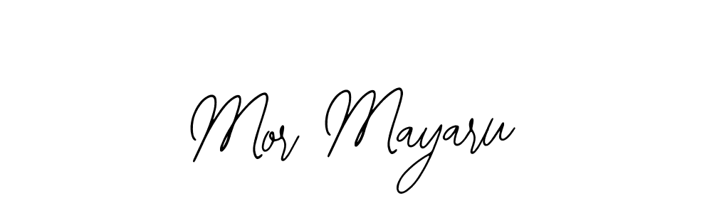 Bearetta-2O07w is a professional signature style that is perfect for those who want to add a touch of class to their signature. It is also a great choice for those who want to make their signature more unique. Get Mor Mayaru name to fancy signature for free. Mor Mayaru signature style 12 images and pictures png