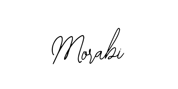 How to make Morabi name signature. Use Bearetta-2O07w style for creating short signs online. This is the latest handwritten sign. Morabi signature style 12 images and pictures png