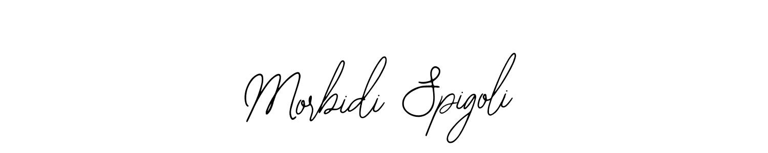 Design your own signature with our free online signature maker. With this signature software, you can create a handwritten (Bearetta-2O07w) signature for name Morbidi Spigoli. Morbidi Spigoli signature style 12 images and pictures png