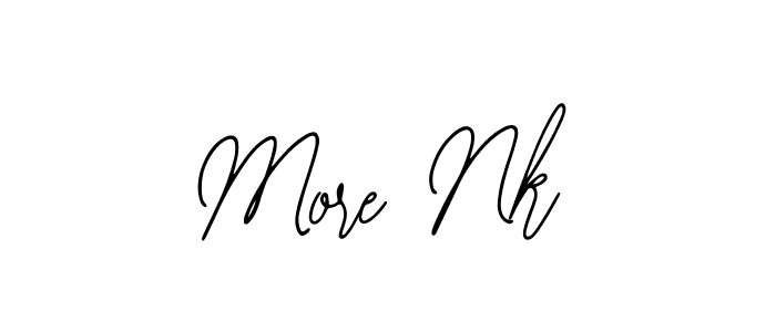 if you are searching for the best signature style for your name More Nk. so please give up your signature search. here we have designed multiple signature styles  using Bearetta-2O07w. More Nk signature style 12 images and pictures png