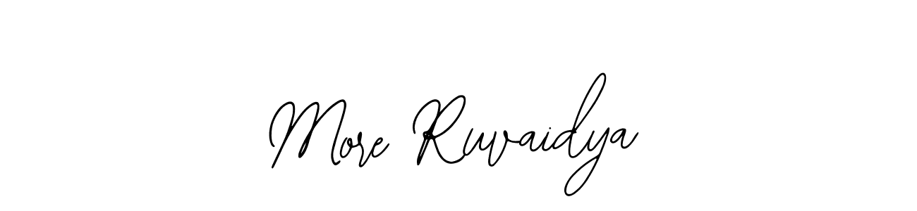 How to Draw More Ruvaidya signature style? Bearetta-2O07w is a latest design signature styles for name More Ruvaidya. More Ruvaidya signature style 12 images and pictures png