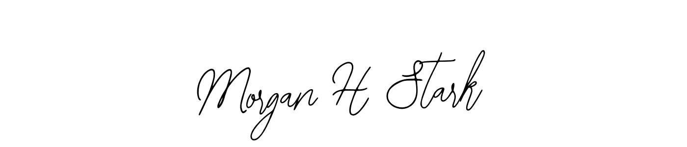 You should practise on your own different ways (Bearetta-2O07w) to write your name (Morgan H Stark) in signature. don't let someone else do it for you. Morgan H Stark signature style 12 images and pictures png