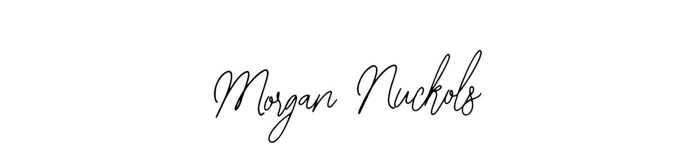You should practise on your own different ways (Bearetta-2O07w) to write your name (Morgan Nuckols) in signature. don't let someone else do it for you. Morgan Nuckols signature style 12 images and pictures png