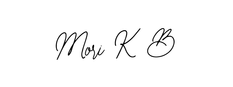 Use a signature maker to create a handwritten signature online. With this signature software, you can design (Bearetta-2O07w) your own signature for name Mori K B. Mori K B signature style 12 images and pictures png